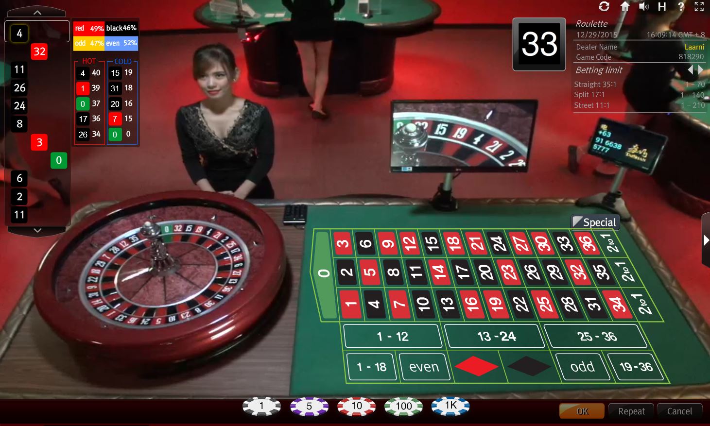 Kỹ năng bắn bài Roulette trực tuyến thắng 80% tại nhà cái casino uy tí | 5giay