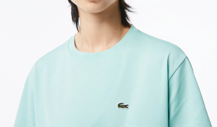 Áo thun thẳng Lacoste nữ TF5441-00-LGF Xanh bạc hà